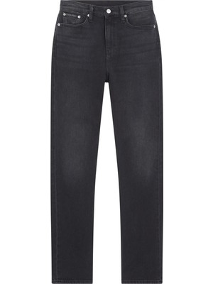 Calvin Klein Authentıc Slım Straıght Kadın Siyah Kot Pantolon