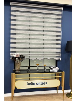 Volper Mekanik Vp 915 Bambu Düz Zeminli Zebra ve Stor Perde Etek Dilimli (Açık Gri)