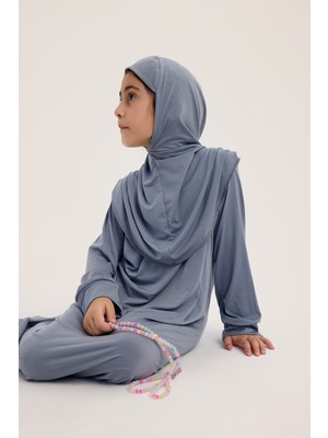 Allnoor Kids Islami Çocuk Tek Parça Namaz Elbisesi