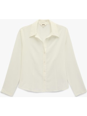 Koton Slim Fit Uzun Kollu Düğmeli Klasik Yaka Gömlek