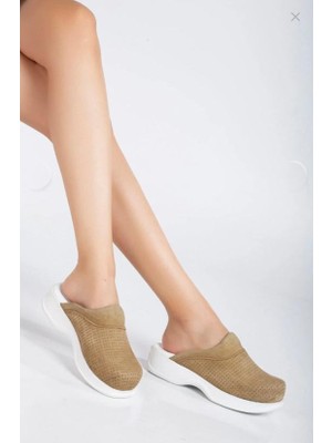 Shoemix Kadın Hakiki Deri Vizon Ortopedik Hemşire,doktor,veteriner,dentist,öğretmen,aşçı,gastro Sabo Terlik