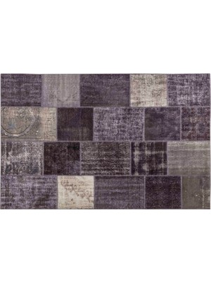 Mudo Concept LIMA KOYU GRİ EL DİKİŞİ  PATCHWORK HALI 200x300 CM