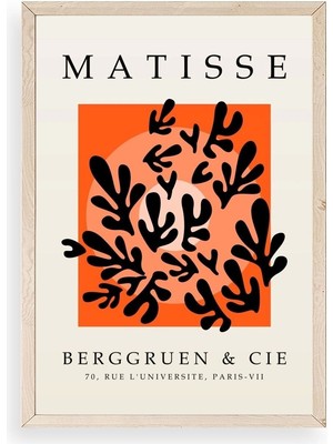 Yazline Global Yapraklar Ahşap Çerçeveli Tablo 50 x 70