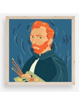 Yazline Global Van Gogh Ahşap Çerçeveli Tablo 50 x 50