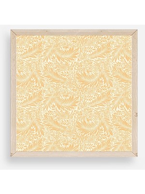Yazline Global Yaprak Ahşap Çerçeveli Tablo 50 x 50