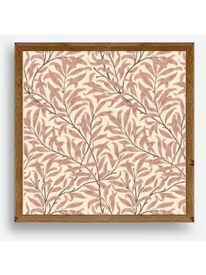 Yazline Global Yaprak Ahşap Çerçeveli Tablo 50 x 50