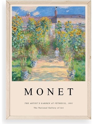 Yazline Global Monet Ahşap Çerçeveli Tablo 30 x 42