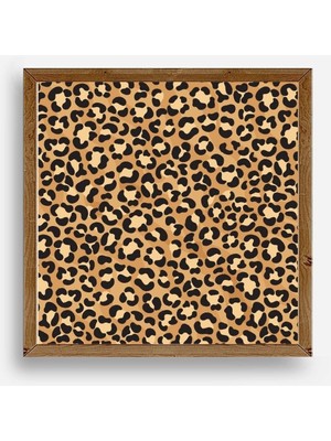 Yazline Global Desen Ahşap Çerçeveli Tablo 50 x 50