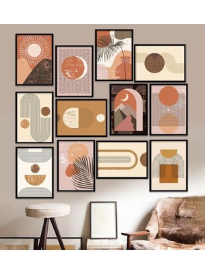 Yazline Global 12 Parça Çerçeve Görünümlü Mdf Tablo Seti 15 x 20
