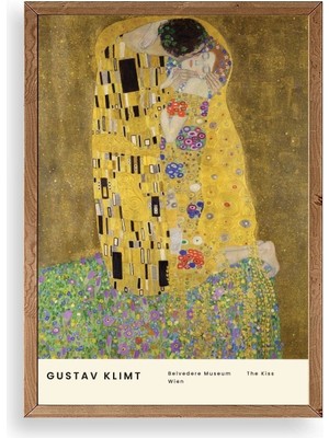 Yazline Global Gustav Klimt Ahşap Çerçeveli Tablo 50 x 70