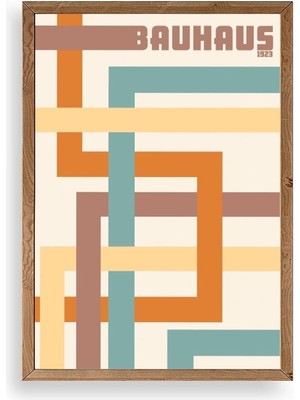 Yazline Global Bauhaus Ahşap Çerçeveli Tablo 50 x 70