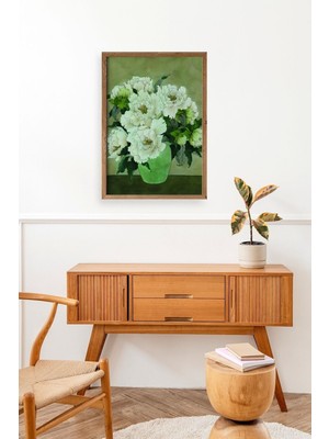 Yazline Global Çiçekler Ahşap Çerçeveli Tablo 50 x 70