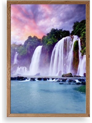 Yazline Global Manzara Doğa Ahşap Çerçeveli Tablo 30 x 42