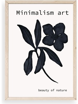 Yazline Global Çiçek Ahşap Çerçeveli Tablo 50 x 70