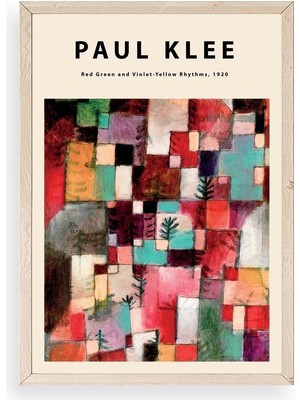 Yazline Global Paul Klee Ahşap Çerçeveli Tablo 50 x 70