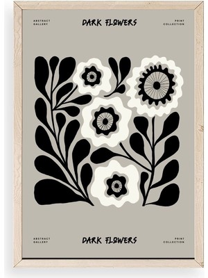 Yazline Global Çiçek Ahşap Çerçeveli Tablo 50 x 70