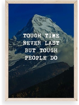 Yazline Global Motto Ahşap Çerçeveli Tablo 50 x 70