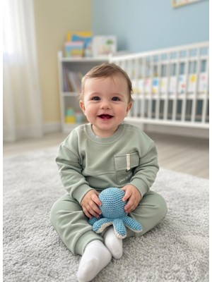 Butik Erkek Bebek %100 Pamuklu Alt - Üst 2'li Takım