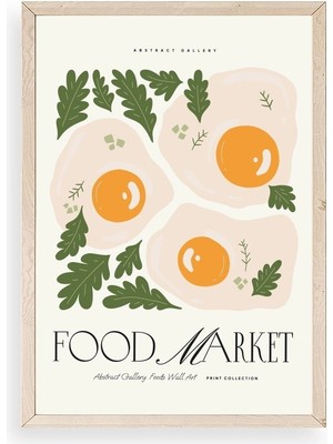 Yazline Global Yumurta Ahşap Çerçeveli Tablo 17 x 23