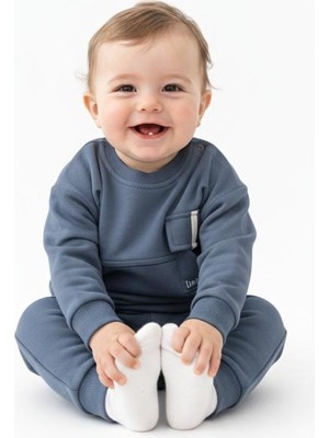 Butik Erkek Bebek %100 Pamuklu Alt - Üst 2'li Takım