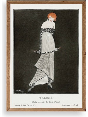 Yazline Global Bon Ton Ahşap Çerçeveli Tablo 23 x 30