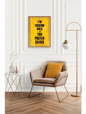 Yazline Global Motto Ahşap Çerçeveli Tablo 23 x 30