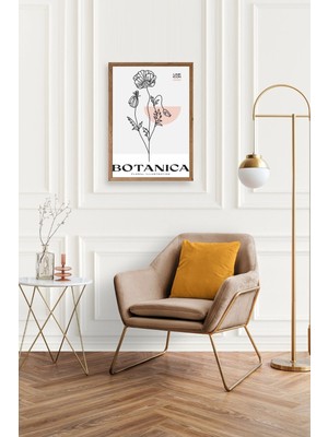 Yazline Global Çiçek Ahşap Çerçeveli Tablo 50 x 70