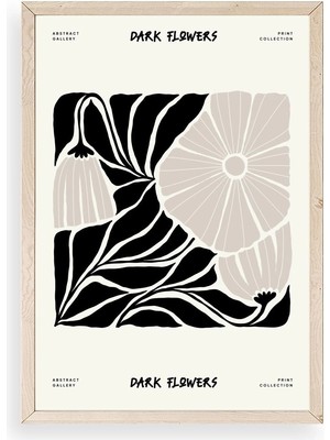 Yazline Global Çiçek Ahşap Çerçeveli Tablo 50 x 70