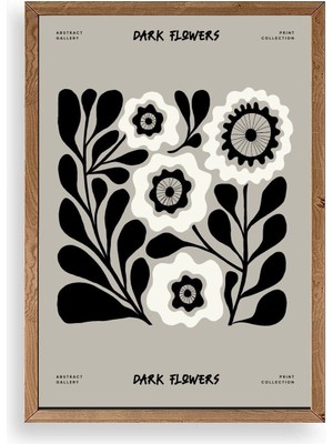 Yazline Global Çiçek Ahşap Çerçeveli Tablo 50 x 70