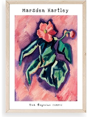 Yazline Global Marsden Hartley Ahşap Çerçeveli Tablo 50 x 70