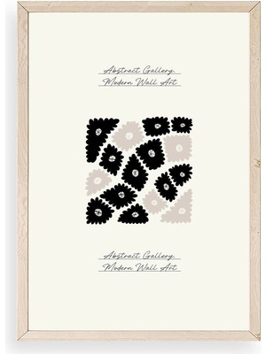 Yazline Global Çiçek Ahşap Çerçeveli Tablo 50 x 70