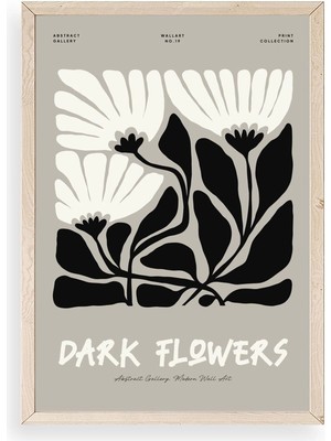 Yazline Global Çiçek Ahşap Çerçeveli Tablo 30 x 42