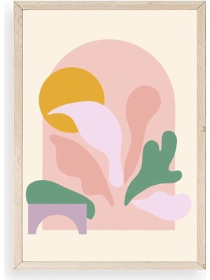 Yazline Global Modern Ahşap Çerçeveli Tablo 30 x 42