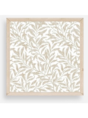 Yazline Global Yaprak Ahşap Çerçeveli Tablo 50 x 50