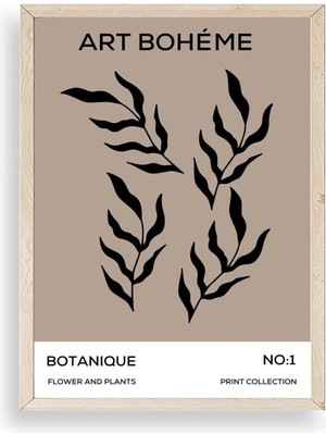 Yazline Global Art Boheme Ahşap Çerçeveli Tablo 50 x 70