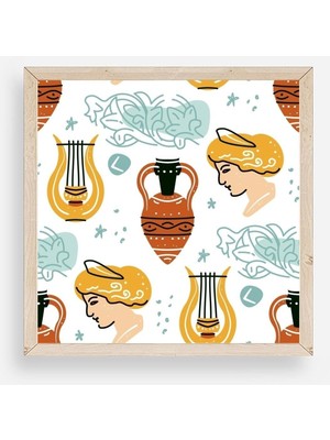 Yazline Global Roma Ahşap Çerçeveli Tablo 50 x 50