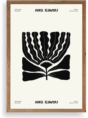 Yazline Global Çiçek Ahşap Çerçeveli Tablo 23 x 30