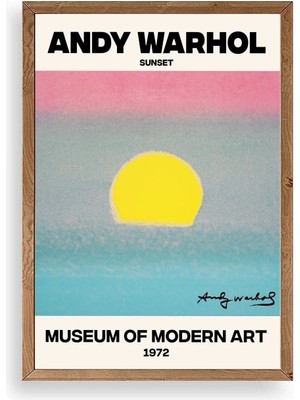 Yazline Global Andy Warhol Ahşap Çerçeveli Tablo 50 x 70