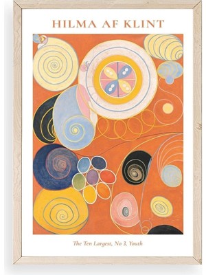 Yazline Global Hilma Af Klint Ahşap Çerçeveli Tablo 50 x 70