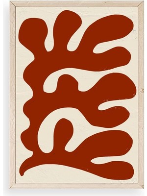 Yazline Global Soyut Ahşap Çerçeveli Tablo 17 x 23