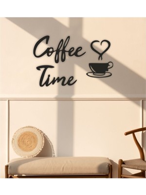 Yazline Global Coffee Time Ahşap Duvar Dekoru 27 x 42