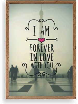 Yazline Global Motto Ahşap Çerçeveli Tablo 50 x 70