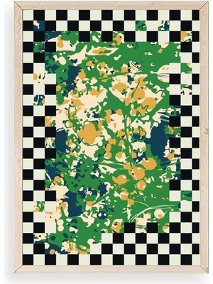 Yazline Global Desen Ahşap Çerçeveli Tablo 23 x 30