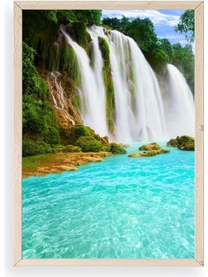 Yazline Global Manzara Doğa Ahşap Çerçeveli Tablo 50 x 70