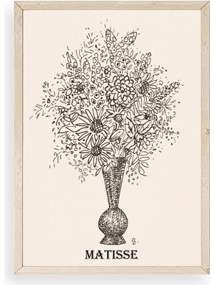 Yazline Global Matisse Ahşap Çerçeveli Tablo 50 x 70