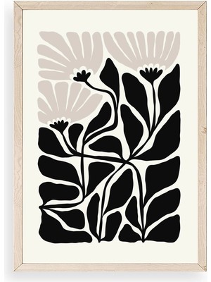 Yazline Global Çiçek Ahşap Çerçeveli Tablo 50 x 70