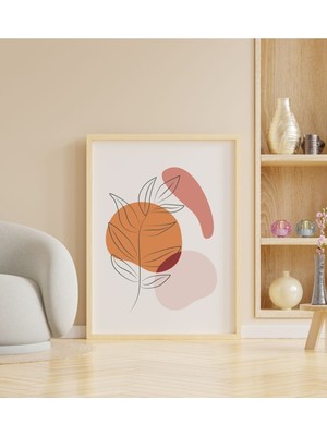 Yazline Global Ahşap Soyut Dekoratif Çerçeveli Tablo - Trnc 50 x 70