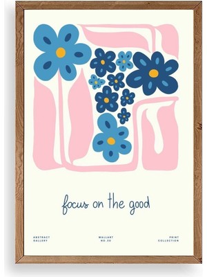 Yazline Global Çiçekler Ahşap Çerçeveli Tablo 50 x 70