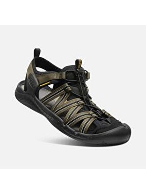 Keen Drıft Creek H2 Erkek Haki Sandalet 1026123-1058 Yıkanabilir Polyester Malzeme ile Konforlu