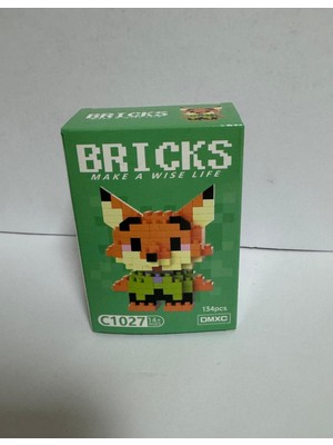 Lisinya Mini Bricks Figür - Parçalı Yapı Oyuncağı - Dekoratif Koleksiyon Figürü C1027